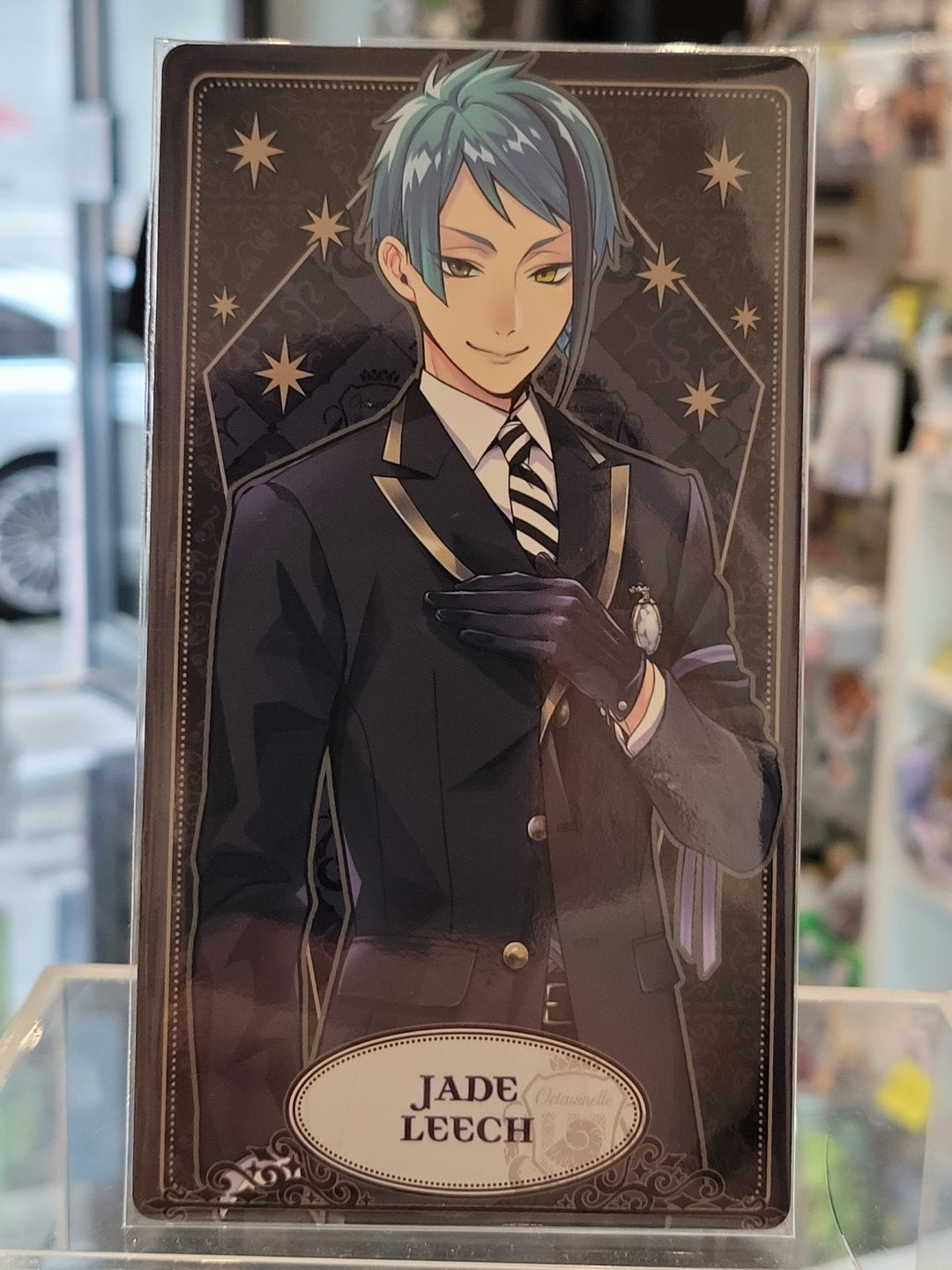 Twisted Wonderland Jade Leech große Sammelkarte