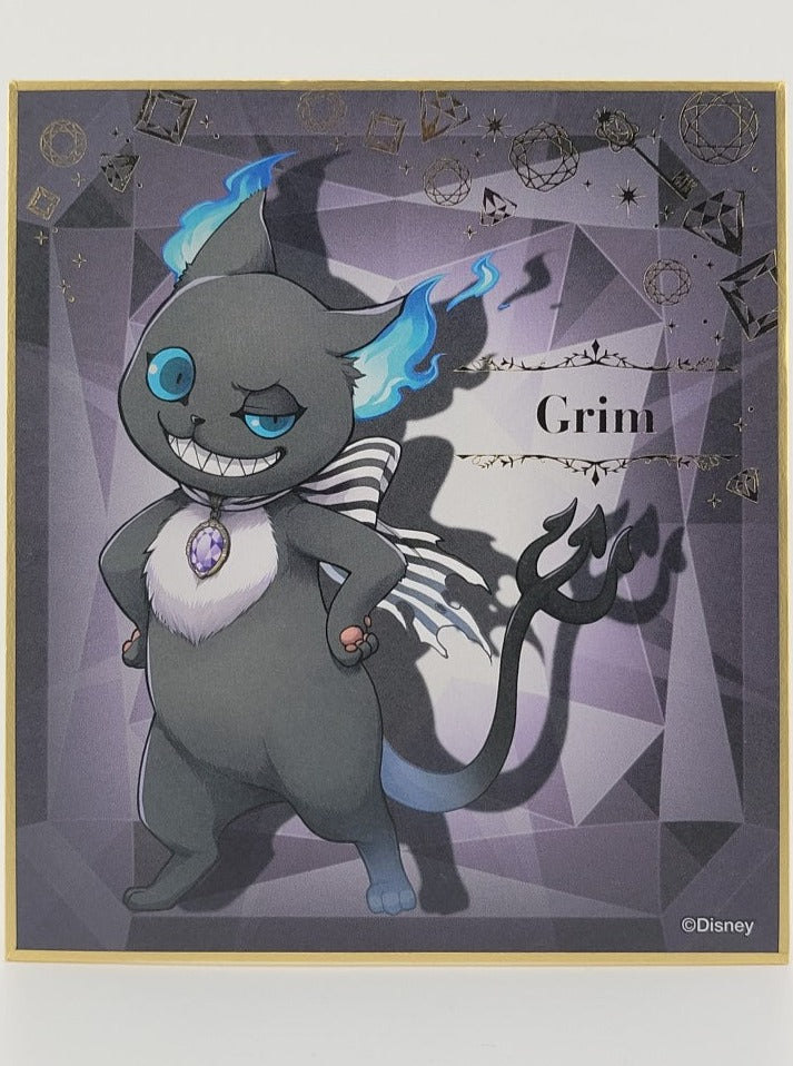 Twisted Wonderland Grim Shikishi