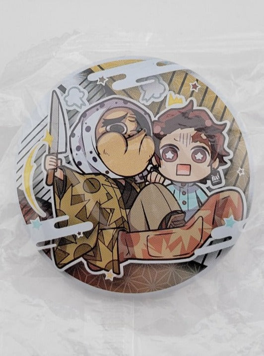 Demon Slayer Tanjiro & Hotaru Button