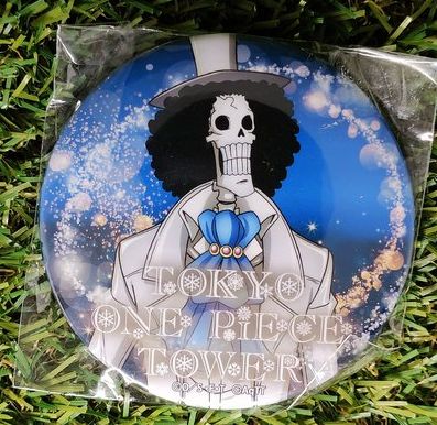 One Piece Brook Tokyo Tower Button Nippon4U