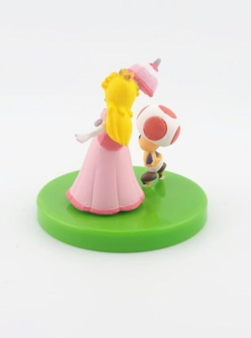 Super Mario Peach & Toad Diorama Figur