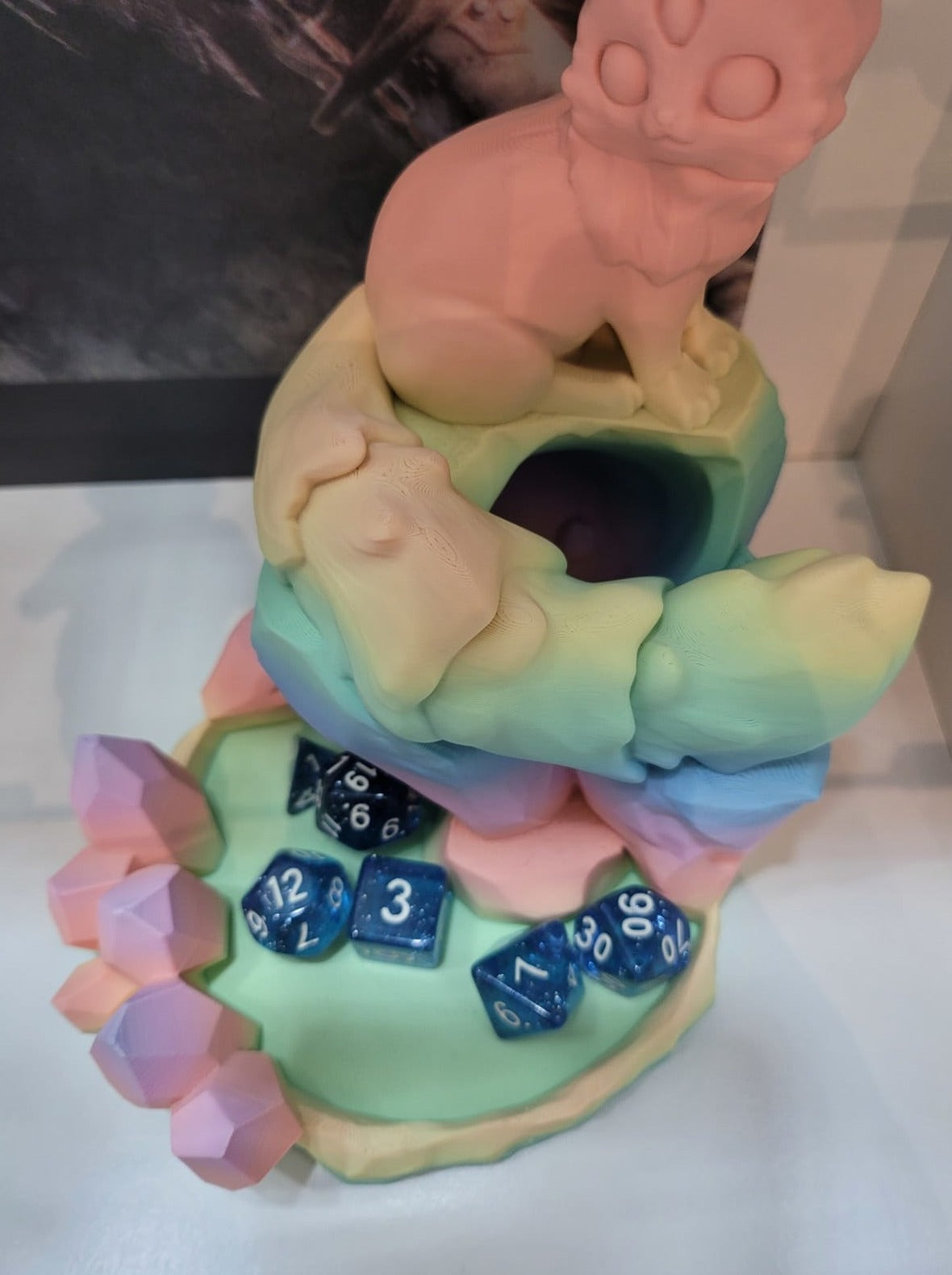 Arcadia Würfelturm (ohne Würfel) 3D Druck Statue