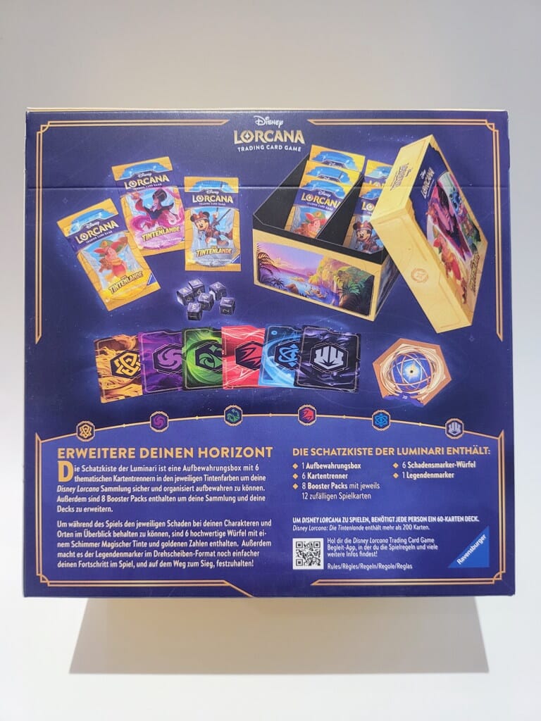 Lorcana TCG Die Tintenlande Schatzkiste der Luminari Set