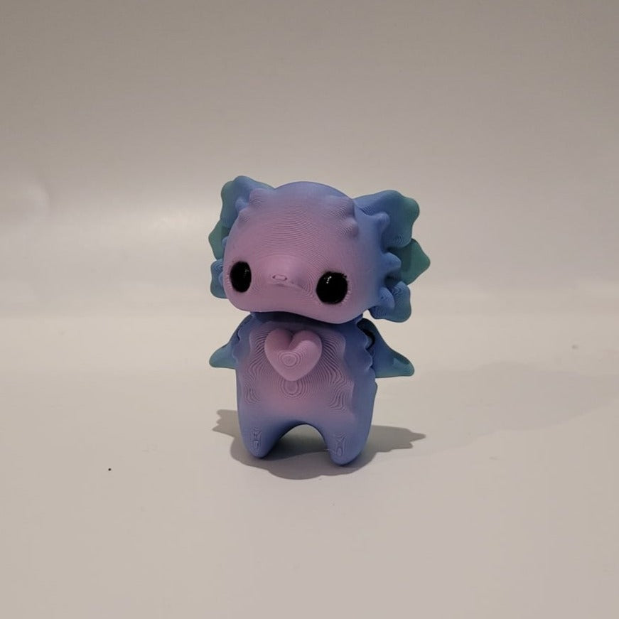 Axolotl Pixie 3D Druck 5cm Figur