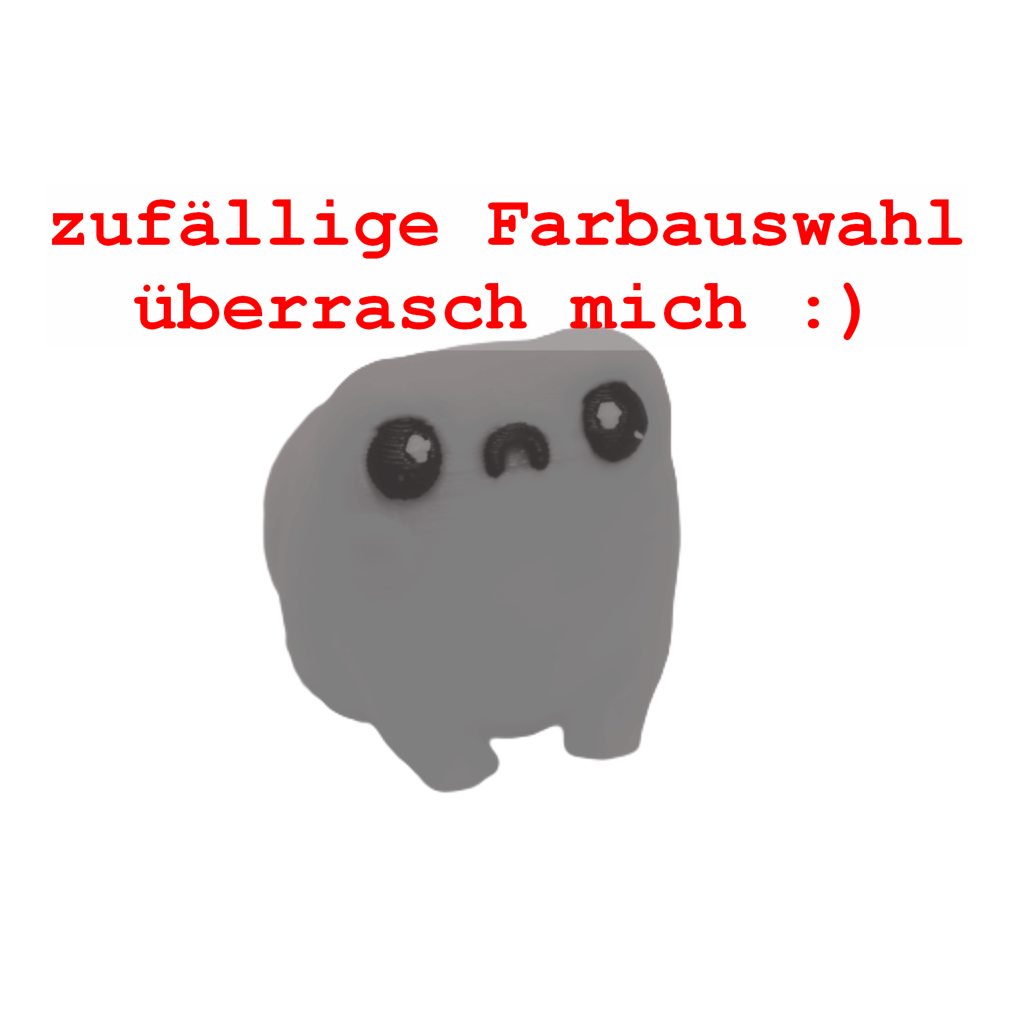 Buttfrog 3D Druck 2,5cm Figur (Farbauswahl)