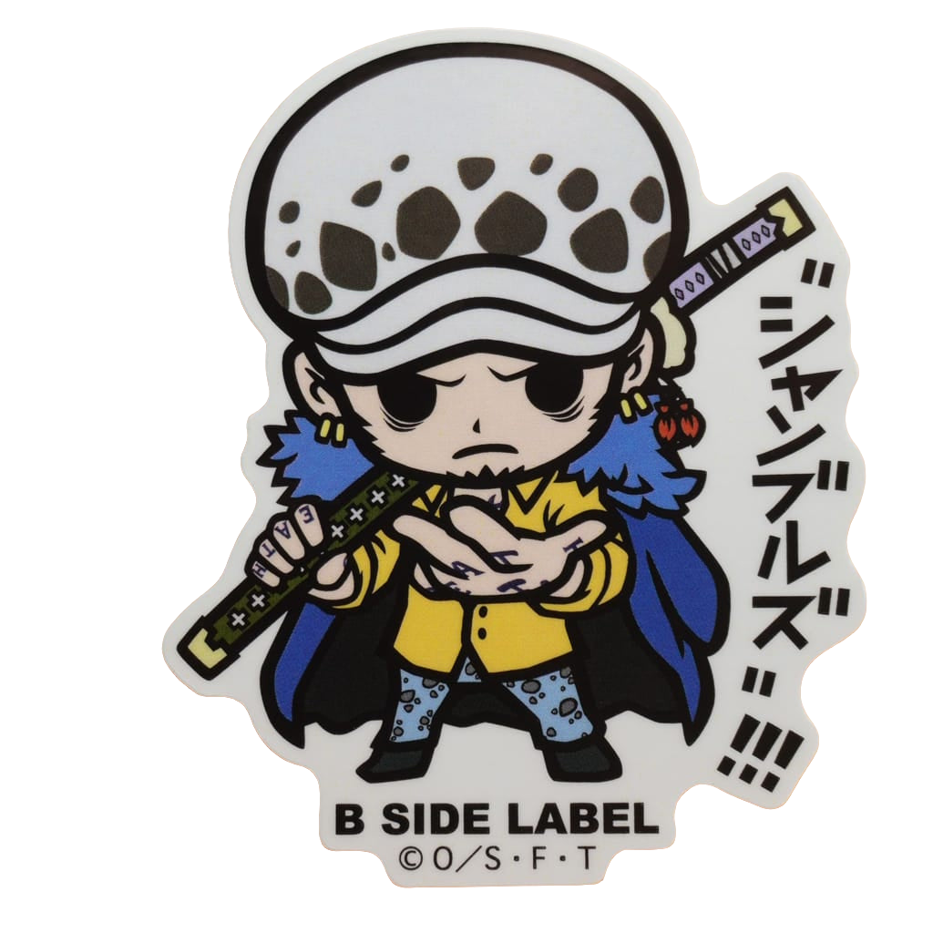 One Piece Trafalgar Law B-Side Label Sticker