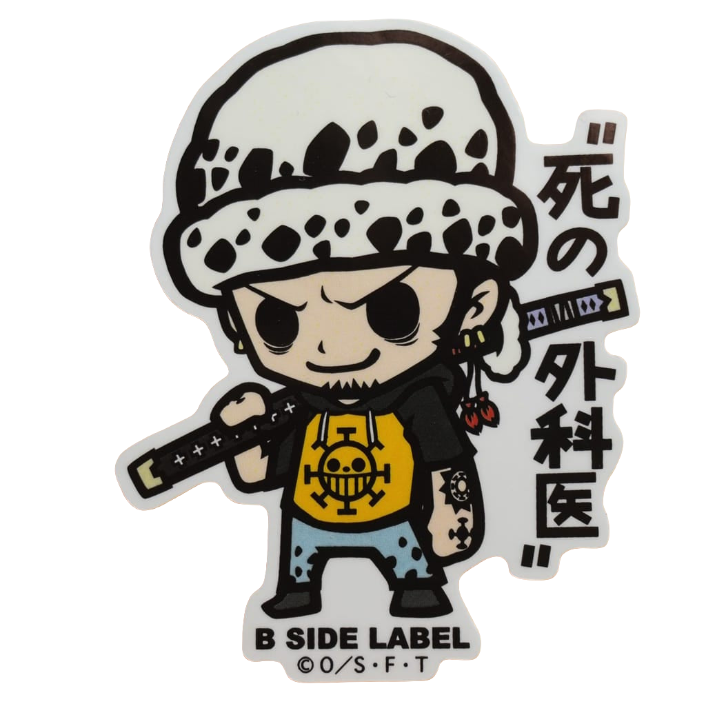 One Piece Trafalgar Law B-Side Label Sticker