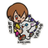 Digimon Kari Kamiya & Gatomon B-Side Label Sticker