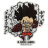One Piece Ruffy Luffy Gear 4 B-Side Label Sticker