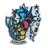 Pokemon Garados B-Side Label Sticker