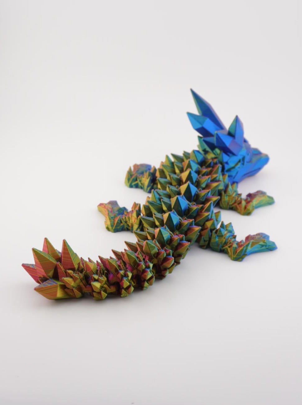 Baby Crystal Dragon 3D Druck große 30cm Fidget Figur