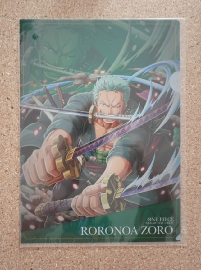 One Piece Roronoa Zorro A4 Clearfile