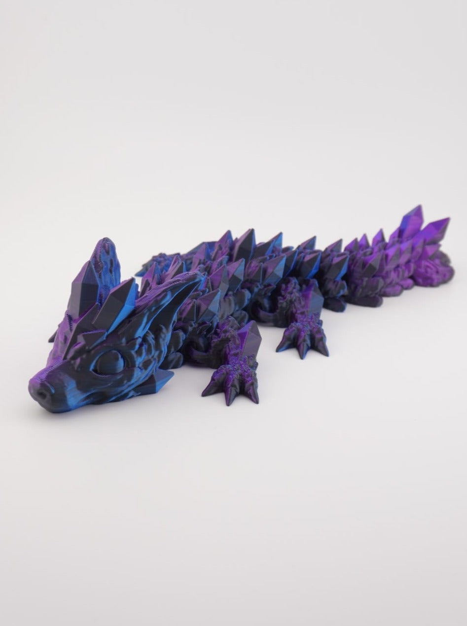 Baby Wolf Dragon 3D Druck große 27cm Fidget Figur