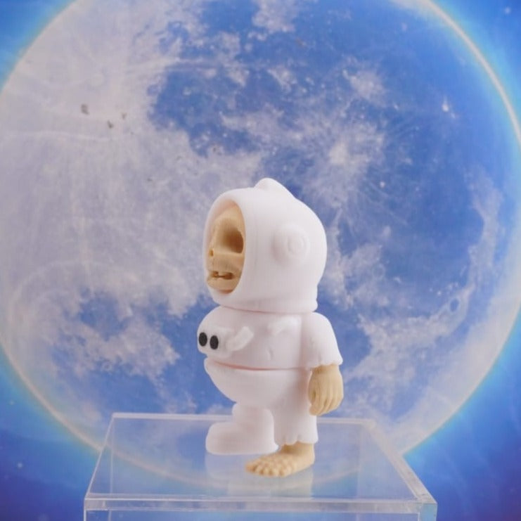 Tiny Astronaut Skeleton 3D Druck Wackel Figur 6cm Anhänger