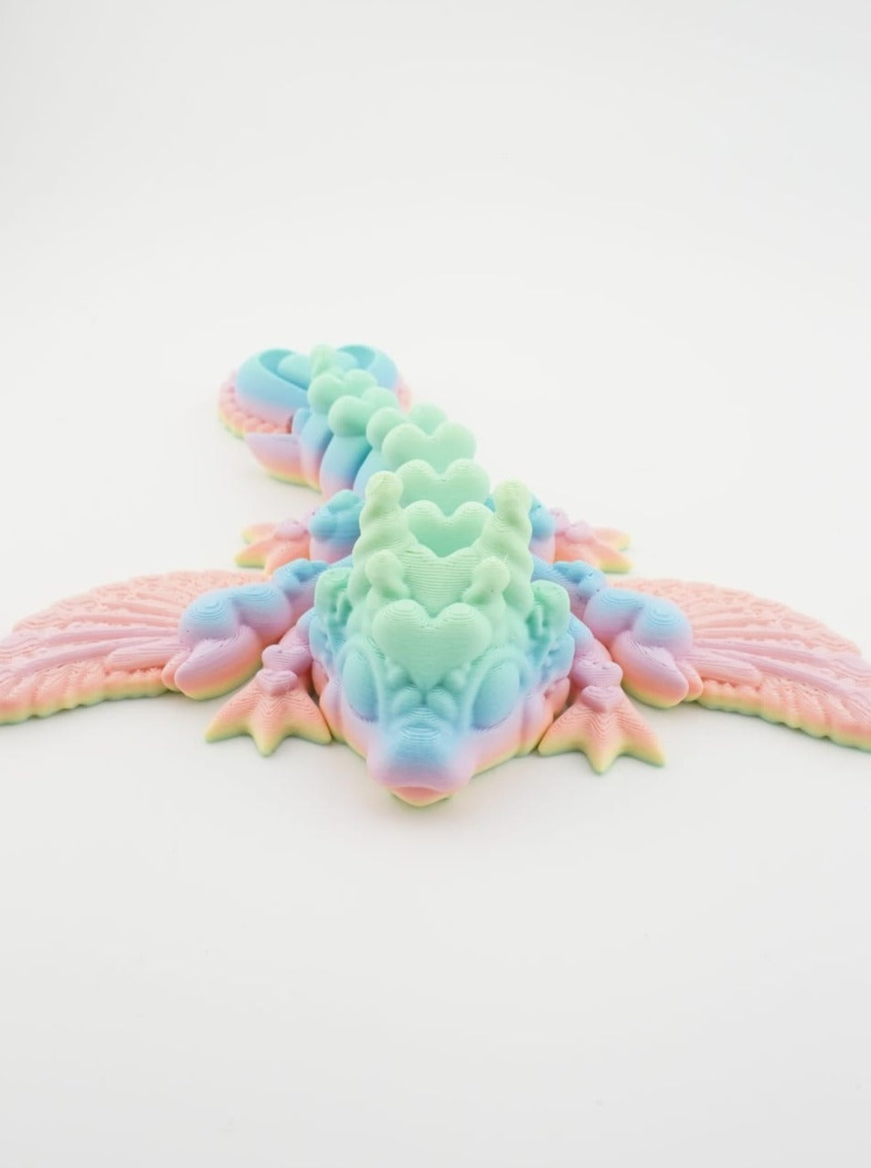 Heart Wyvern Dragon 3D Druck Fidget 13,5cm Figur