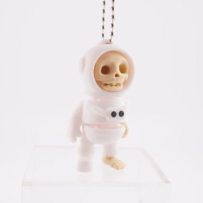 Tiny Astronaut Skeleton 3D Druck Wackel Figur 6cm Anhänger