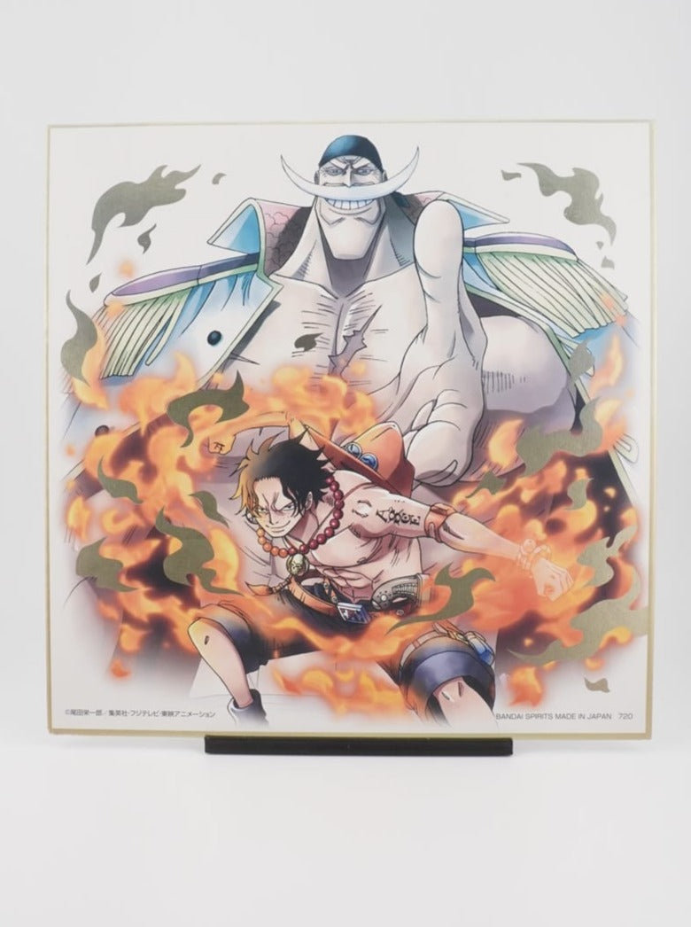 One Piece Portgas D. Ace & Whitebeard 20cm Shikishi