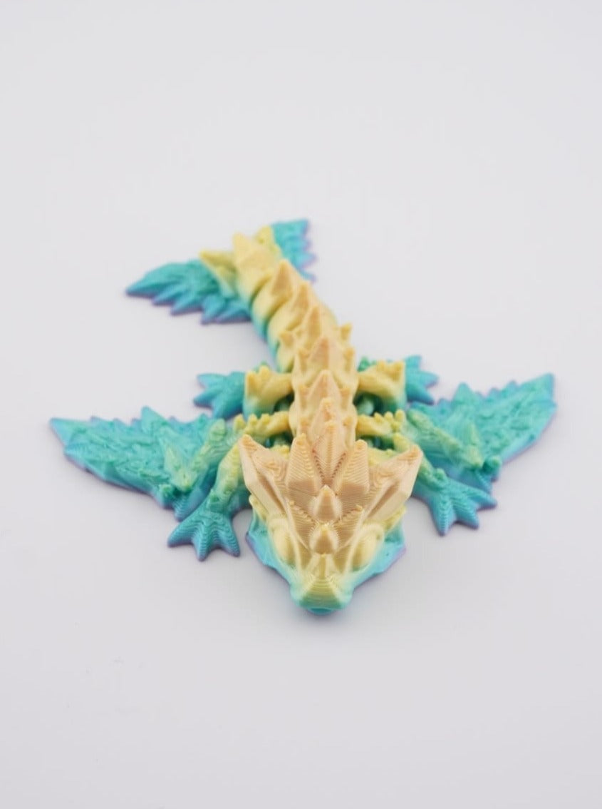Tiny Crystal Wing Dragon 3D Druck 8cm Fidget Figur