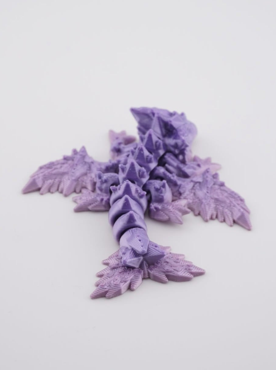 Tiny Crystal Wing Dragon 3D Druck 8cm Fidget Figur