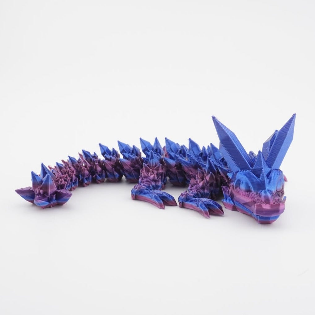 Baby Crystal Dragon 3D Druck 15cm Fidget Figur