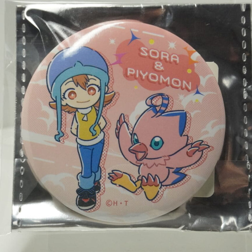Digimon Sora & Piyomon Button