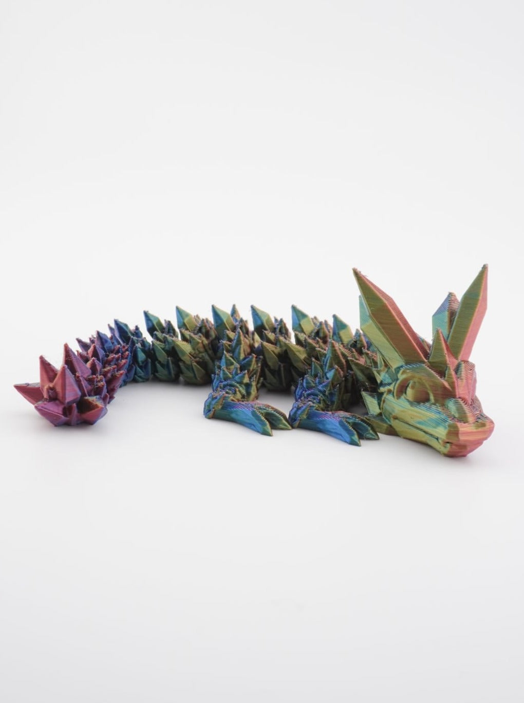 Baby Crystal Dragon 3D Druck 15cm Fidget Figur