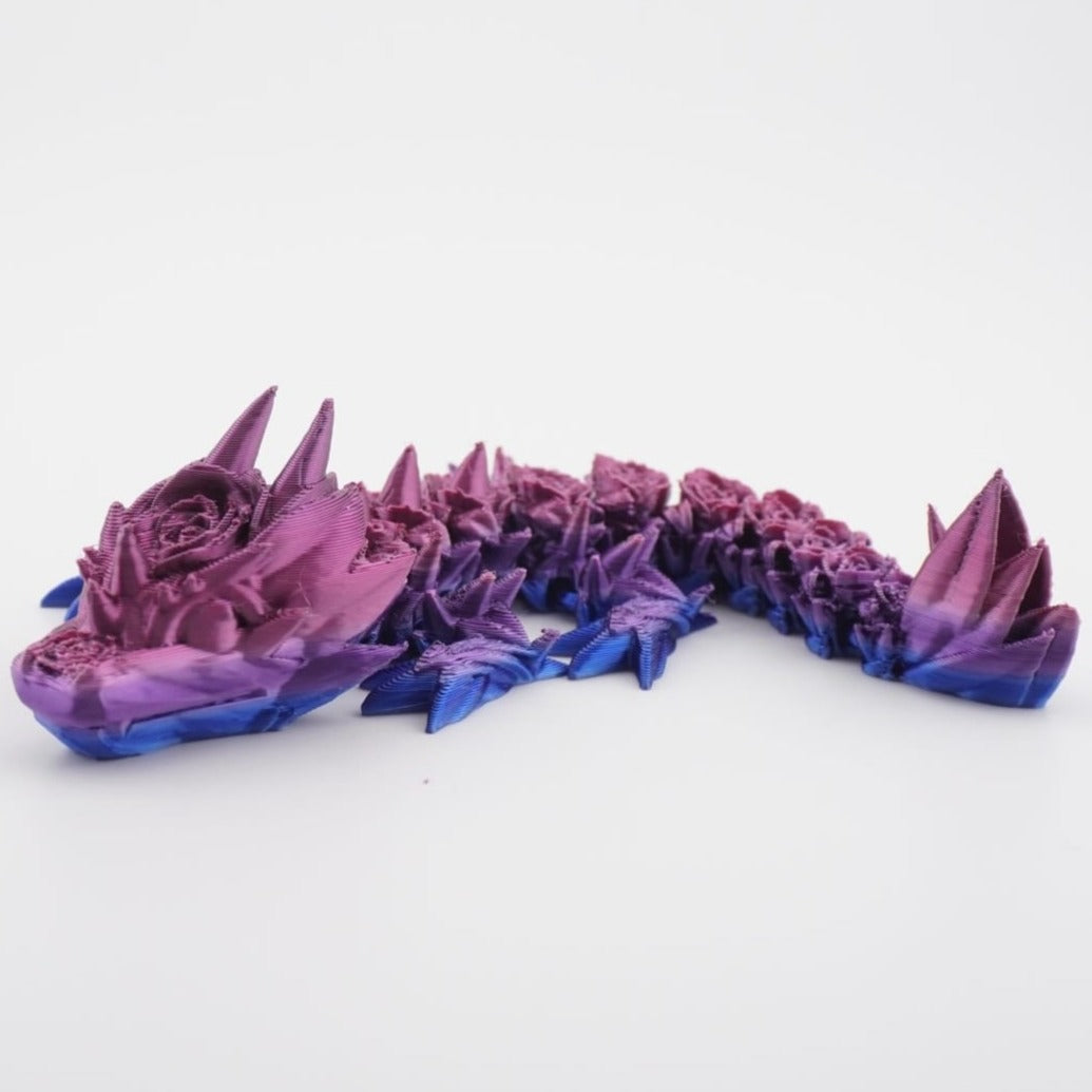 Baby Rose Dragon 3D Druck 14cm Fidget Figur