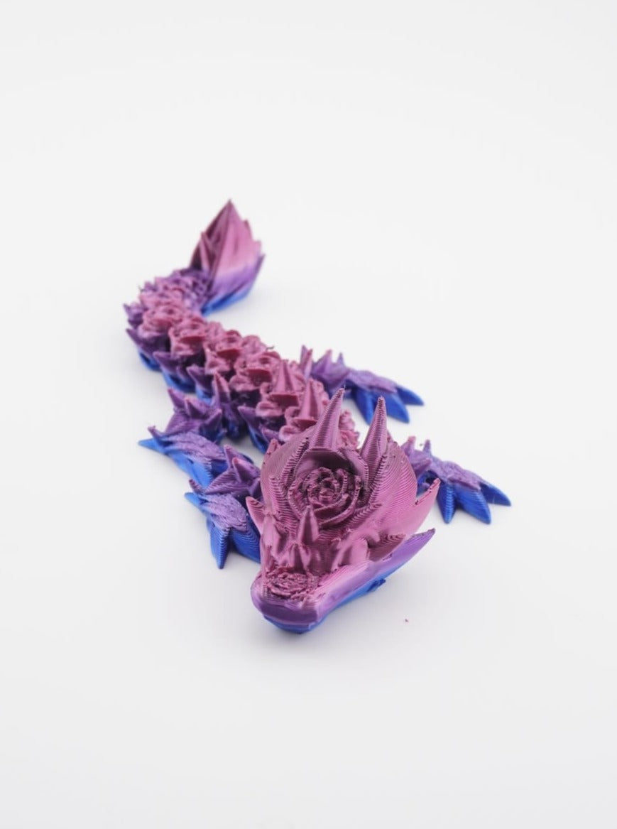 Baby Rose Dragon 3D Druck 14cm Fidget Figur