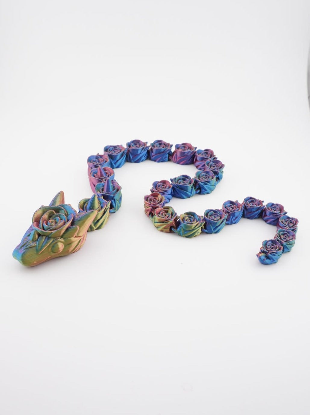 Rose Snake 3D Druck 48cm Fidget Figur