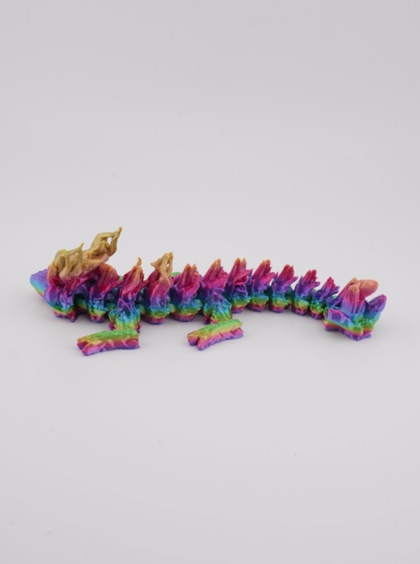 Baby Woodland Dragon 3D Druck 14cm Fidget Figur
