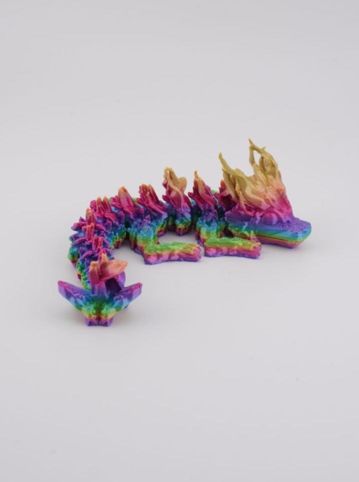 Baby Woodland Dragon 3D Druck 14cm Fidget Figur