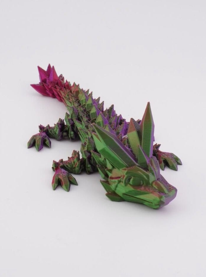 Baby Crystal Dragon 3D Druck 15cm Fidget Figur