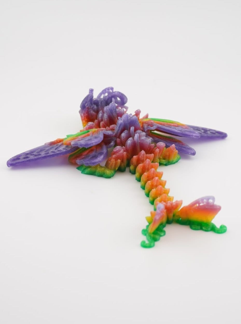 Winged Baby Butterfly Dragon 3D Druck 16cm Fidget Figur