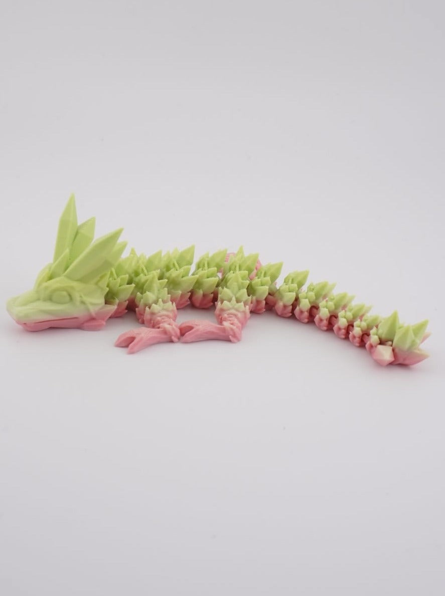 Baby Crystal Dragon 3D Druck 15cm Fidget Figur