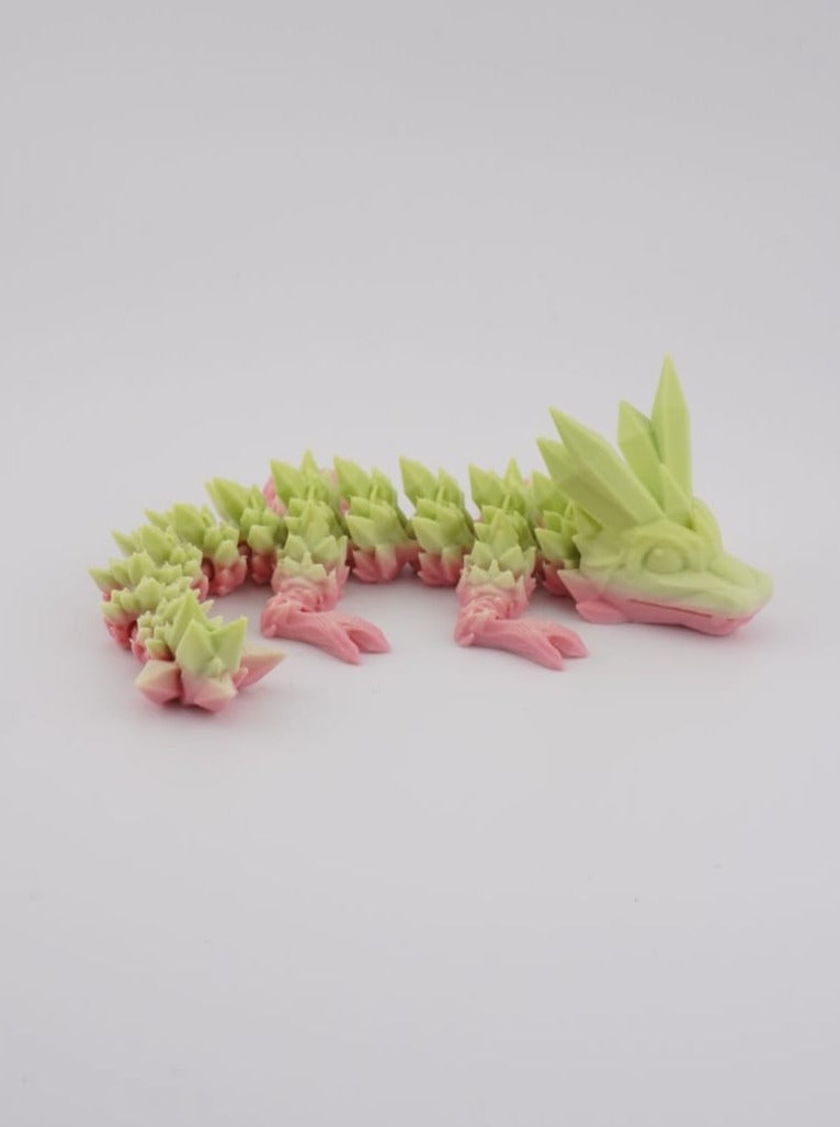Baby Crystal Dragon 3D Druck 15cm Fidget Figur