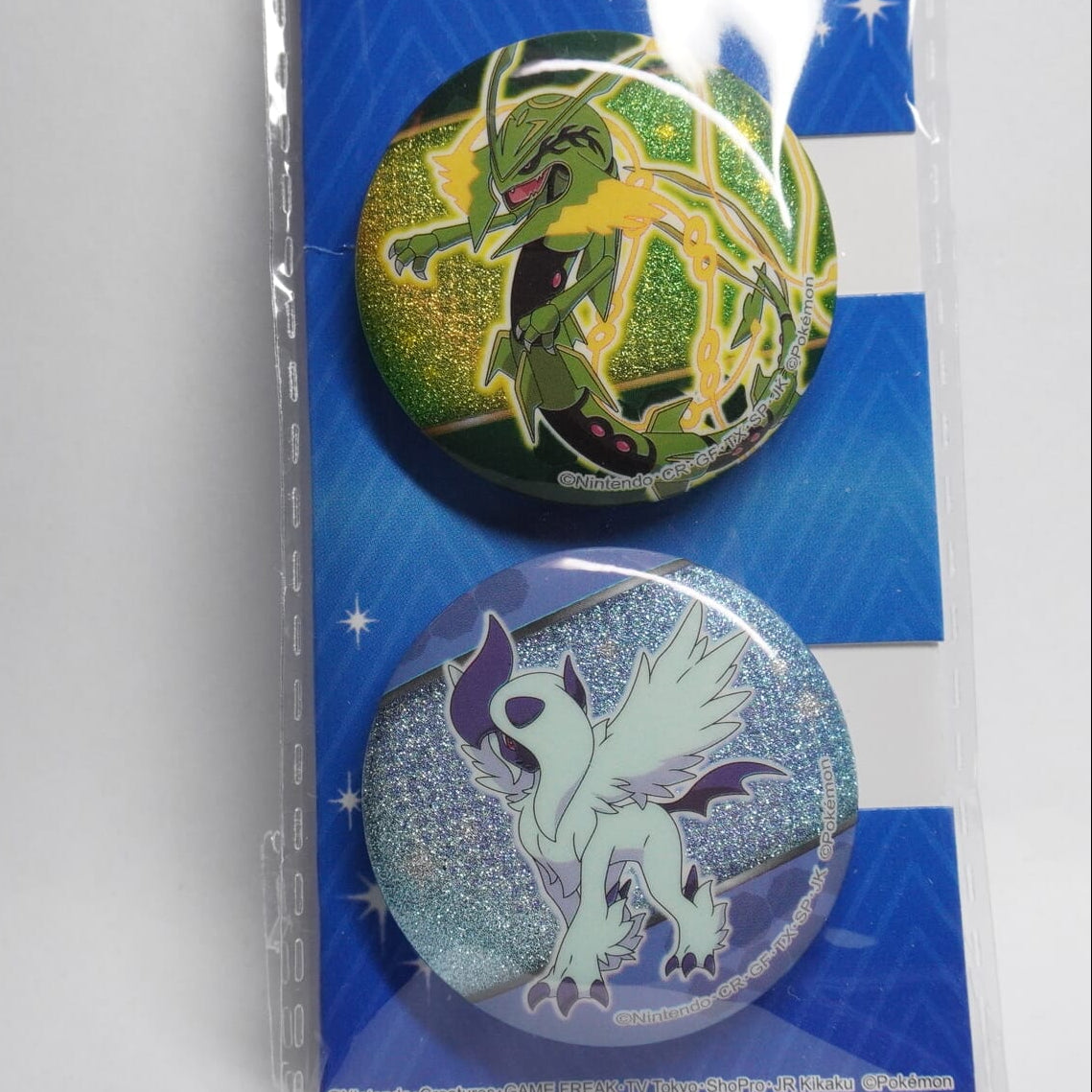 Pokemon Mega Rayquaza & Mega Absol 4cm Button Set