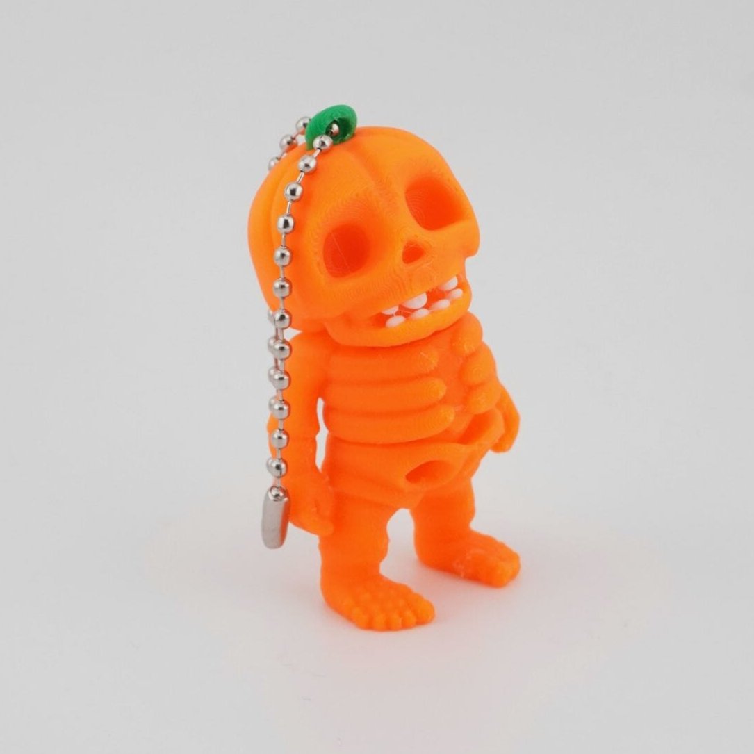 Pumpkin Skeleton 3D Druck 6cm Wackel Figur/Anhänger