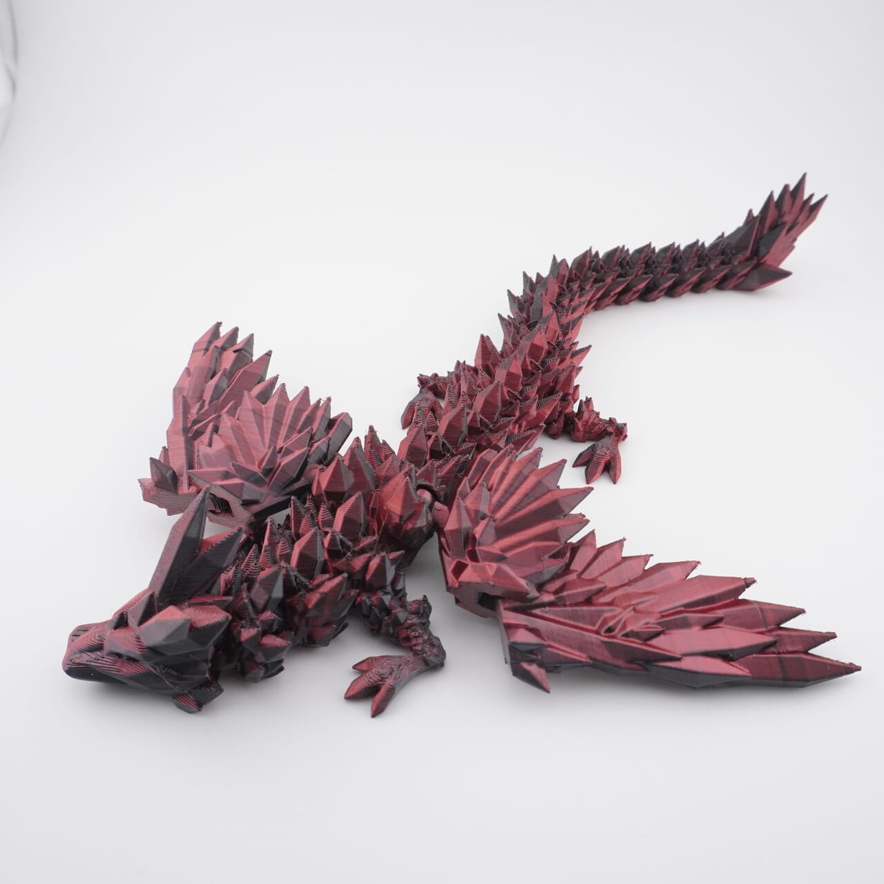 Crystal Wing Dragon 3D Druck 27cm Fidget Figur (Farbauswahl)