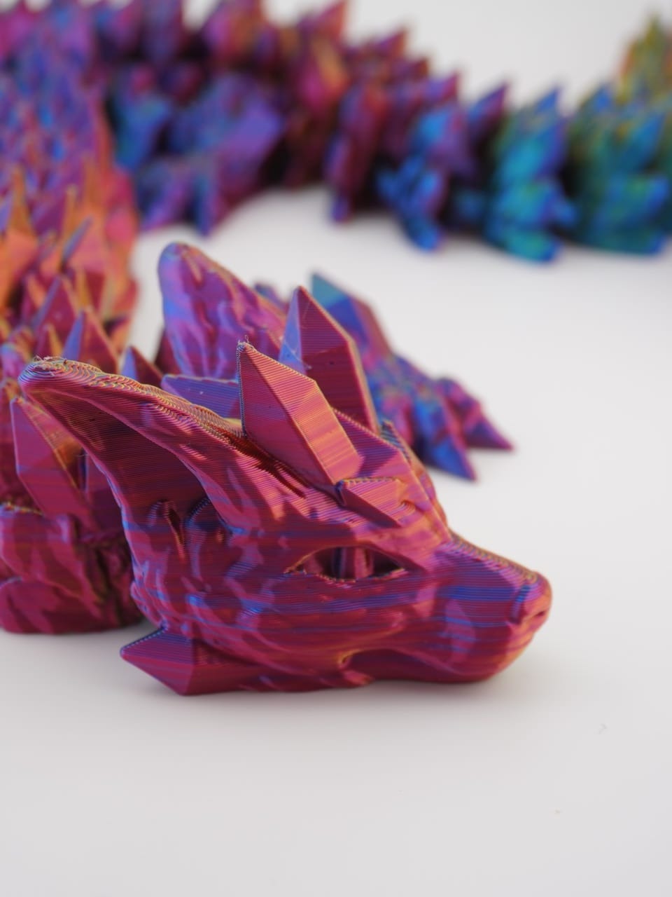 Wolf Dragon 3D Druck extra große 68cm !! Fidget Figur