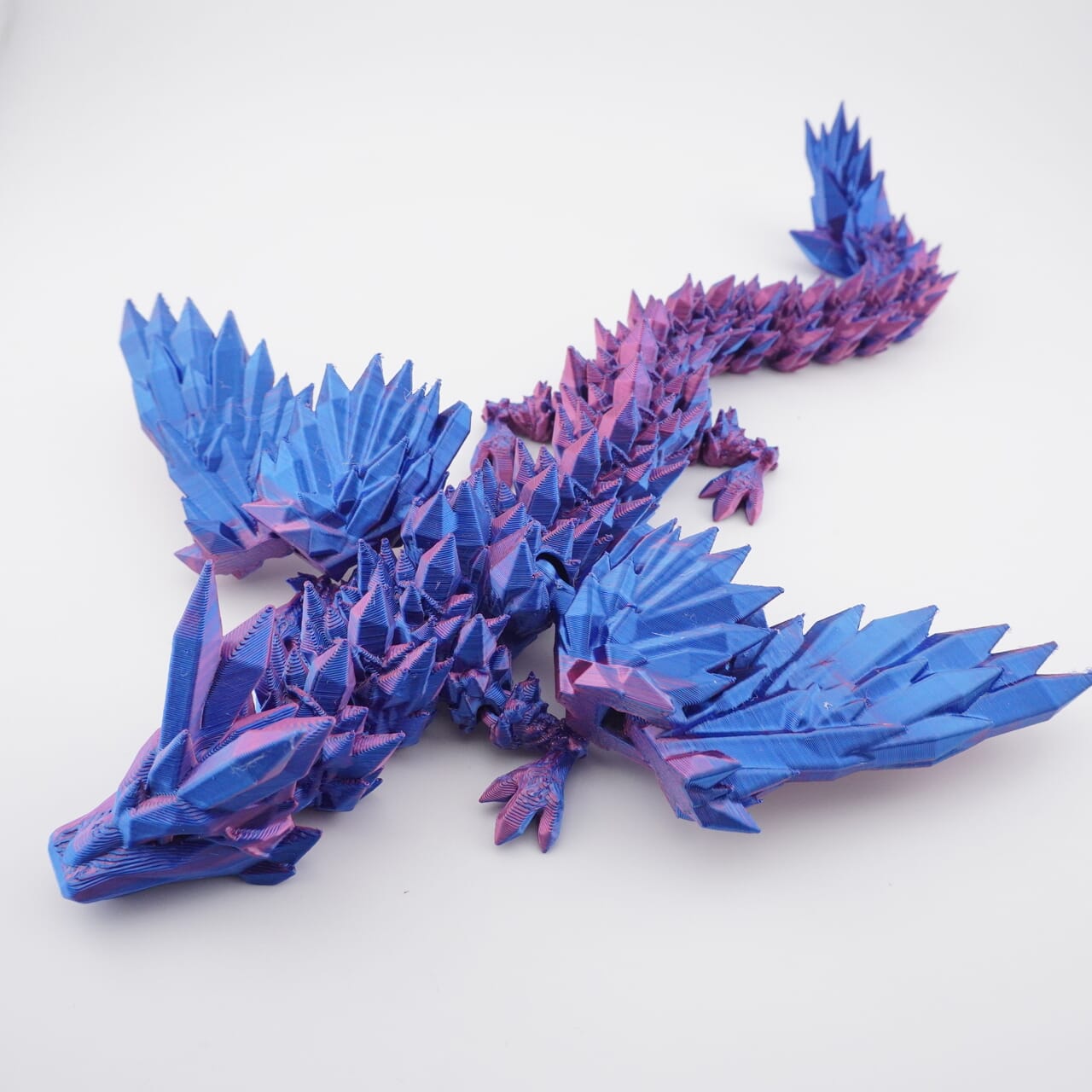 Crystal Wing Dragon 3D Druck 27cm Fidget Figur (Farbauswahl)