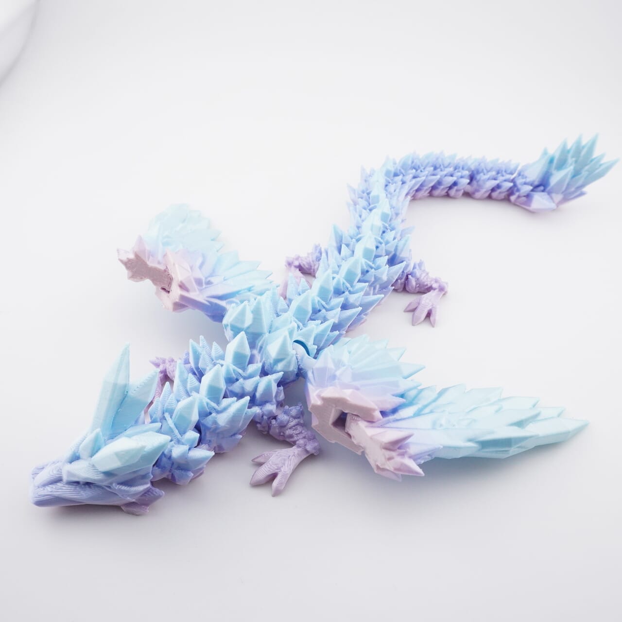 Crystal Wing Dragon 3D Druck 27cm Fidget Figur (Farbauswahl)
