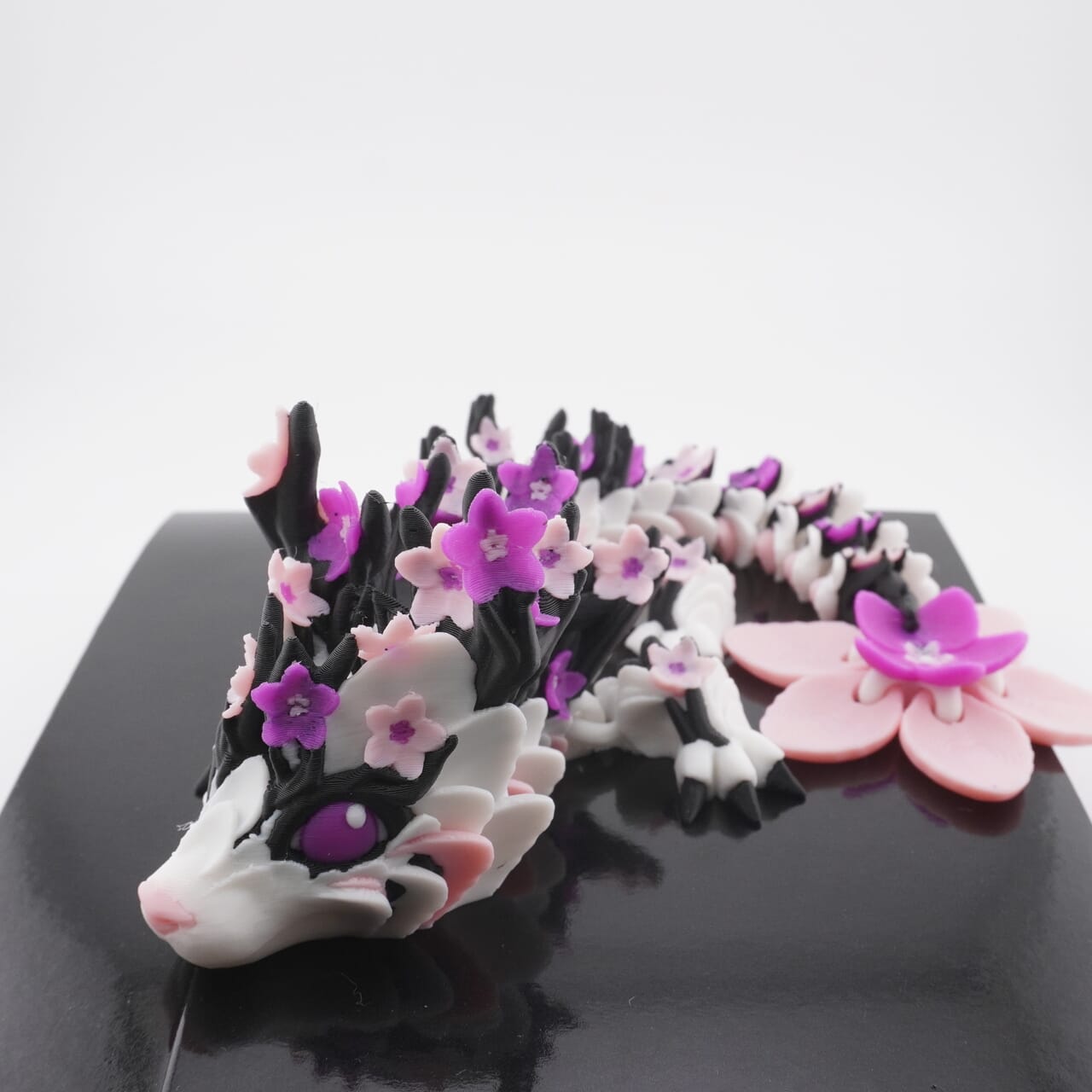 Xtra großer Baby Cherry Blossom Sakura Kirschblüten Drache 3D Druck 28,5cm Fidget Figur