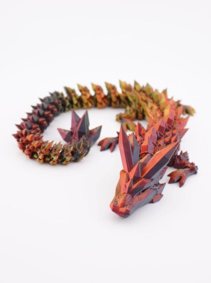 Crystal Dragon 3D Druck 35cm Fidget Figur
