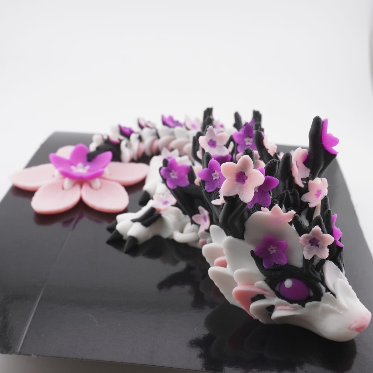 Xtra großer Baby Cherry Blossom Sakura Kirschblüten Drache 3D Druck 28,5cm Fidget Figur