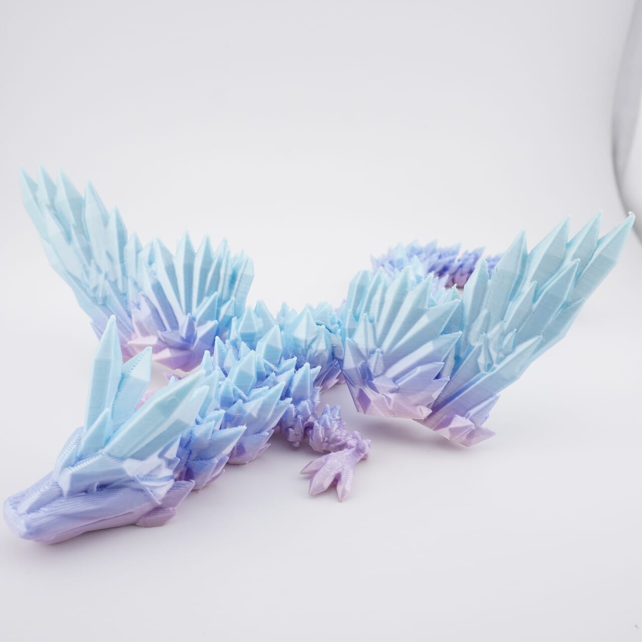 Crystal Wing Dragon 3D Druck 27cm Fidget Figur (Farbauswahl)