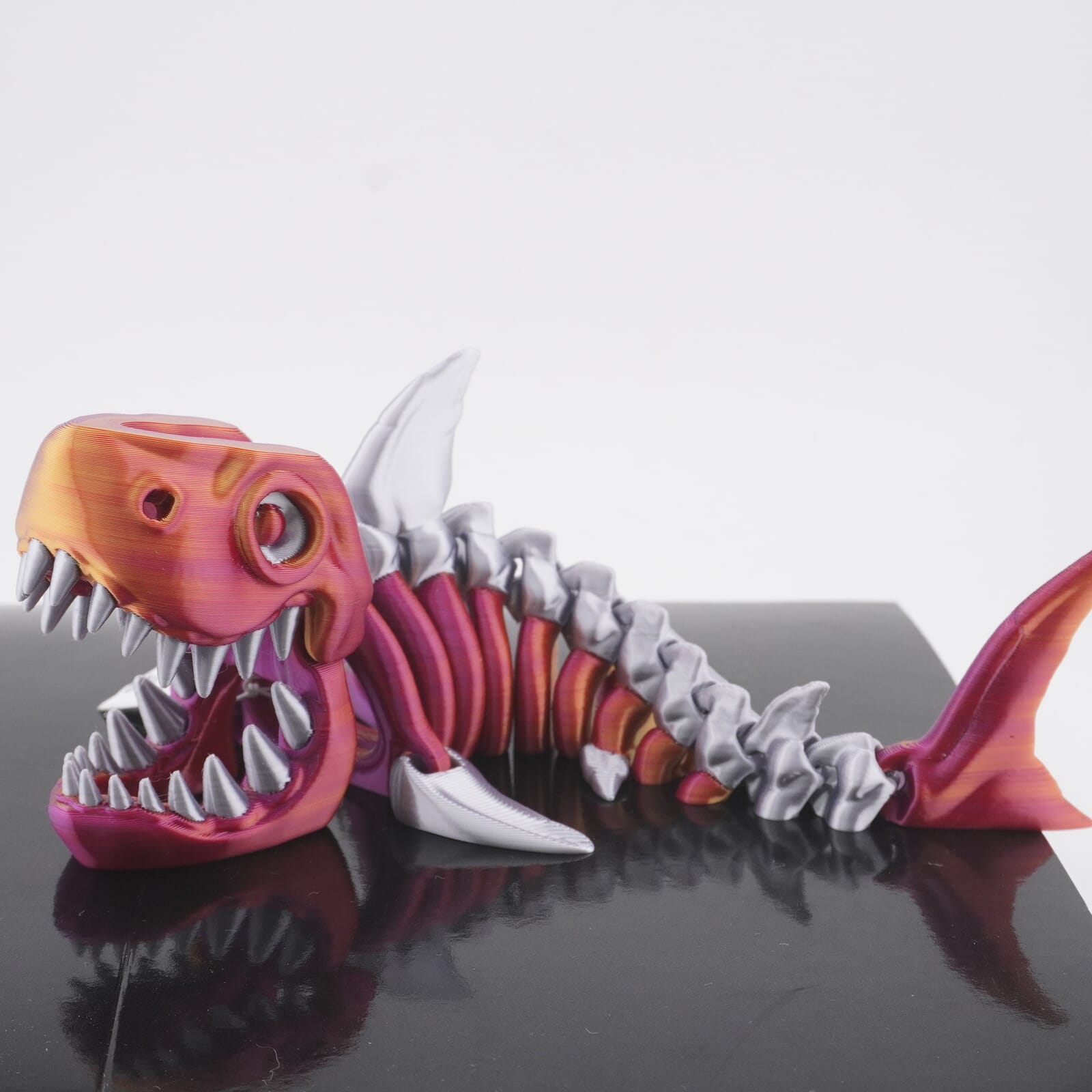 Flexi Shark 3D Druck 18,5cm Fidget Figur (Farbauswahl)