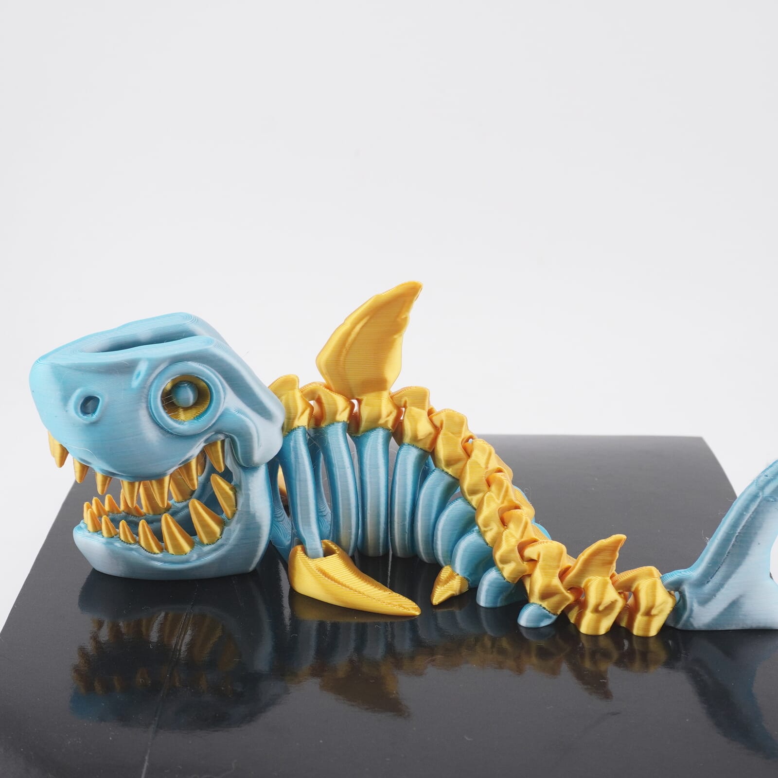 Flexi Shark 3D Druck 18,5cm Fidget Figur (Farbauswahl)
