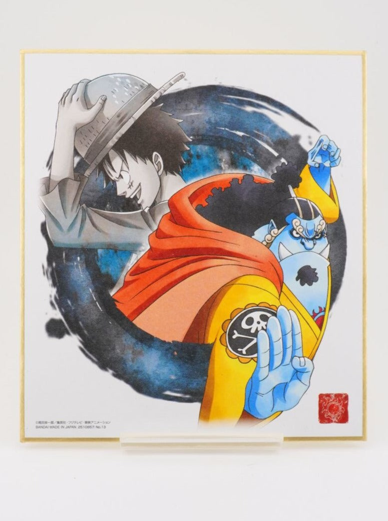 One Piece Ruffy / Luffy & Jinbe Shikishi
