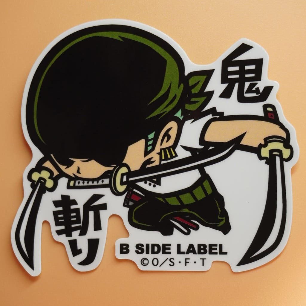One Piece Lorenor Zorro B-Side Label Sticker