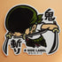 One Piece Lorenor Zorro B-Side Label Sticker